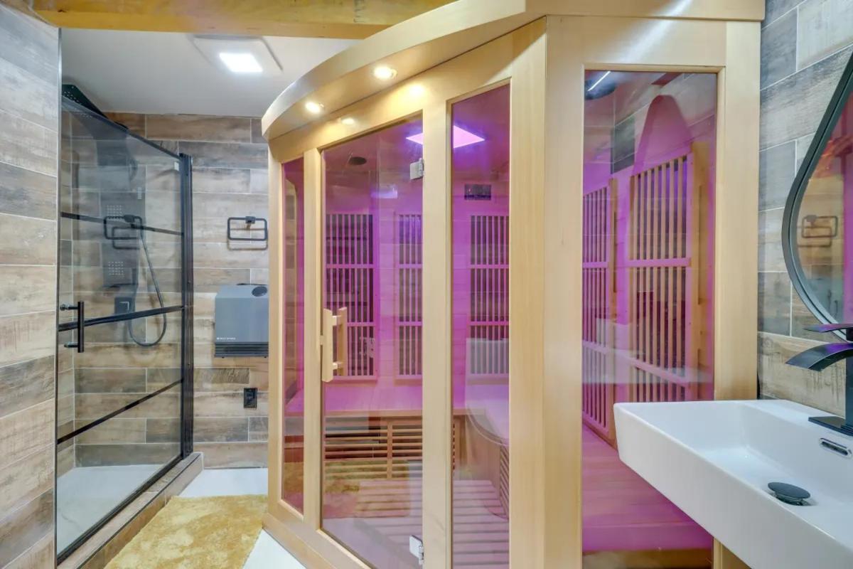 Ferienhaus Pocono Getaway A Frame W/ Hot Tub Sauna East Stroudsburg